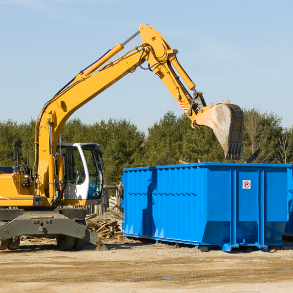 are there any restrictions on where a residential dumpster can be placed in Bremen